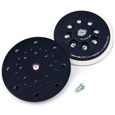 Trella M8 senza polvere da 6 pollici a 17 buche (morbido) cuscinetto di levigatura di backup per gancio e loop da 6 "per 6 " 